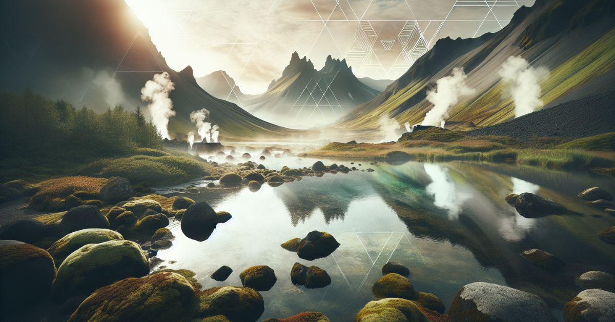 Afslappende landskab