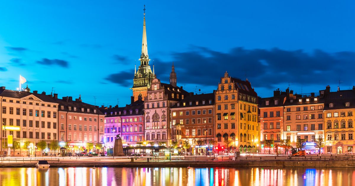 Stockholm om aftenen